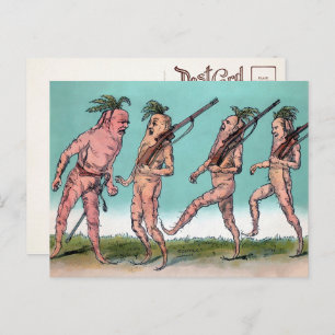 Victorian Carrot Army Postcard 