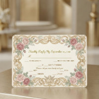 Victorian Cherub Ornate Floral Scroll
