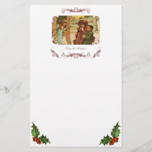 Victorian Children Christmas Stationery