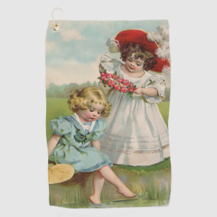 Victorian Children Golf Towel