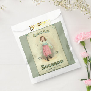 Victorian Chocolate Kiss Girl Sugar Favour Bag