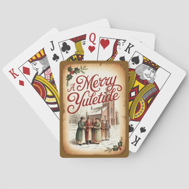 Victorian Christmas – A Merry Yuletide Playing Cards (Back)