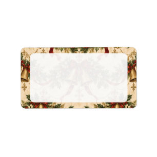 Victorian Christmas Address Labels 3 – Golden Bell