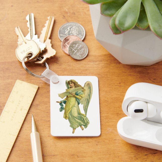 Victorian Christmas Angel, Gloria in Excelsis Deo Keychain (Desk)