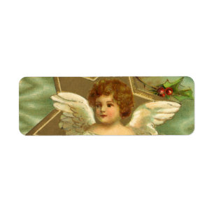 Victorian Christmas Angel with Vintage Gold Star