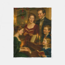Victorian Christmas Blanket – Caroling by Fireligh