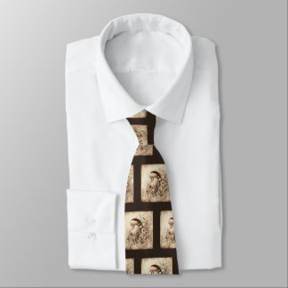 Victorian Christmas Card Art Tie