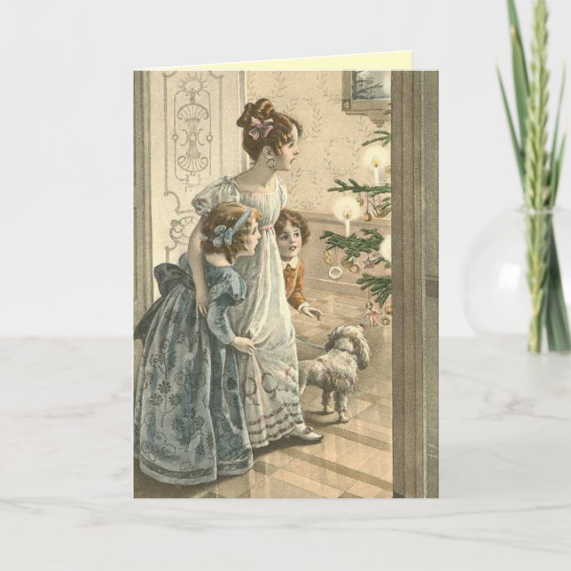 Victorian Christmas Card - Family (Front)
