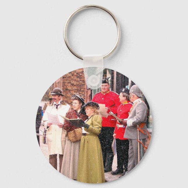 VICTORIAN CHRISTMAS CAROL SINGERS KEYCHAIN (Front)