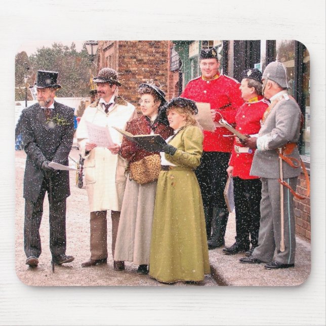 VICTORIAN CHRISTMAS CAROL SINGERS MOUSE PAD (Front)