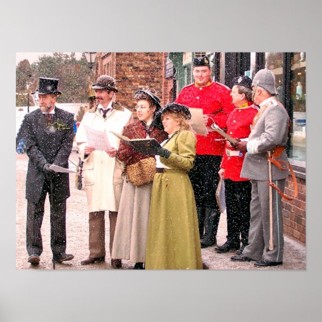 VICTORIAN CHRISTMAS CAROL SINGERS POSTER (Front)