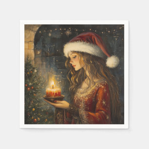 Victorian Christmas Elegance Cocktail Napkins