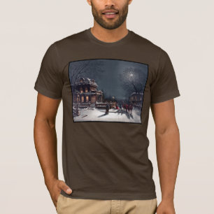 Victorian Christmas Eve Party Winter Carriage T-Shirt