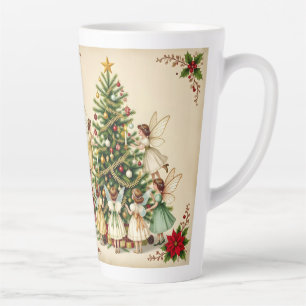 Victorian Christmas Fairy Gathering Latte Mug