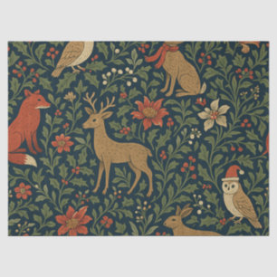 Victorian Christmas Floral Tissue Paper