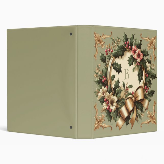 Victorian/Christmas green Binder (Background)