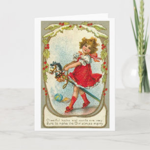 Victorian Christmas Greeting Card