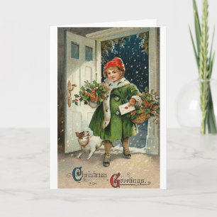 Victorian Christmas Greeting Card