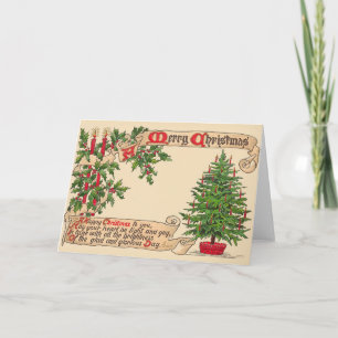 Victorian Christmas Greeting Card