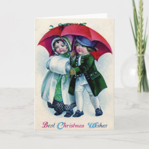 Victorian Christmas Greeting Card