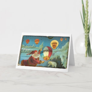 Victorian Christmas Greetings Holiday Card