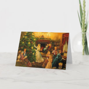 Victorian Christmas Holiday Card