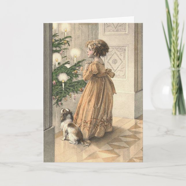 Victorian Christmas Holiday Card (Front)