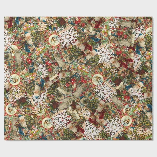 Victorian Christmas Medley Wrapping Paper (Flat)