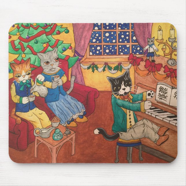Victorian Christmas Mouse Pad (Front)