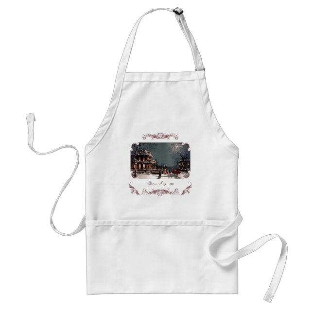 Victorian Christmas Party Apron (Front)