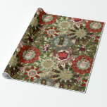 Victorian Christmas Pinwheel Collage Wrapping Paper<br><div class="desc">A collage made of Victorian Christmas scrap pieces in pinwheel shapes.</div>