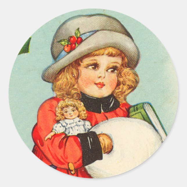 Victorian Christmas sticker (Front)