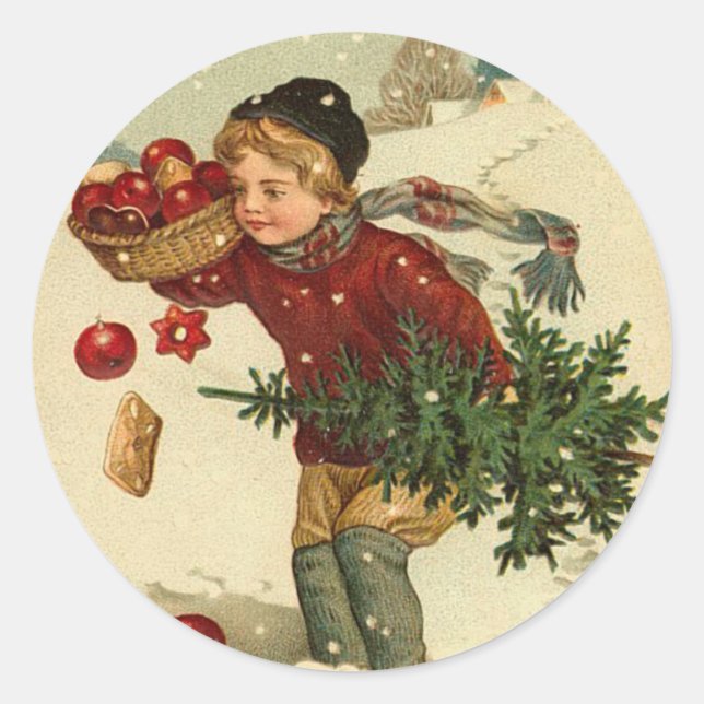 Victorian Christmas sticker (Front)