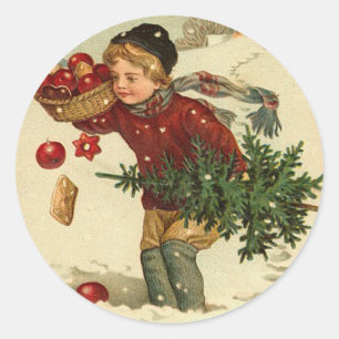 Victorian Christmas Stickers for your cards
