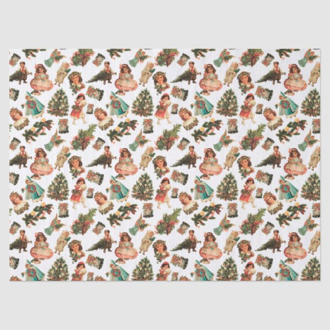 Victorian Christmas Tissue Paper (Front)