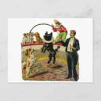 Victorian Circus Dogs, Trainer Clown