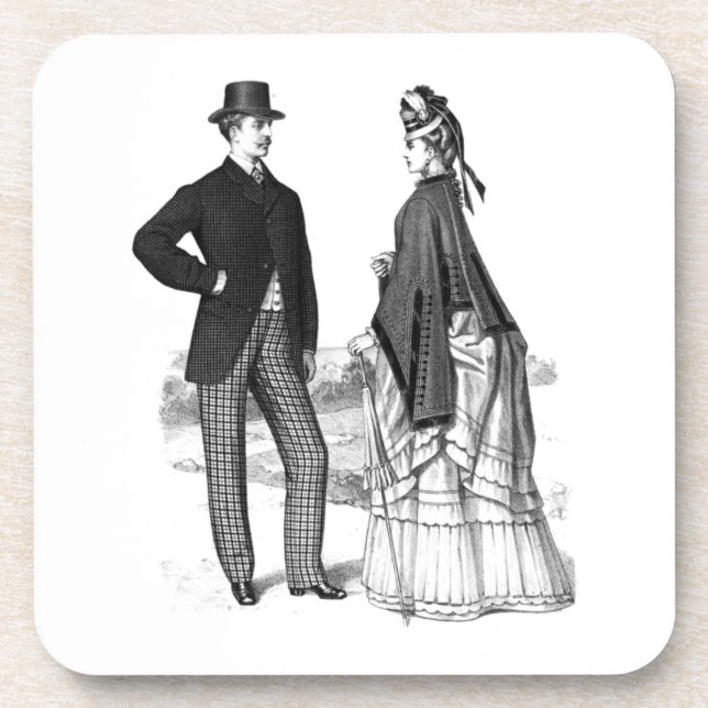 Victorian classic vintage art coaster (Front)