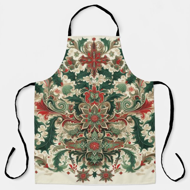 Victorian/Classic/Vintage Christmas Apron (Front)