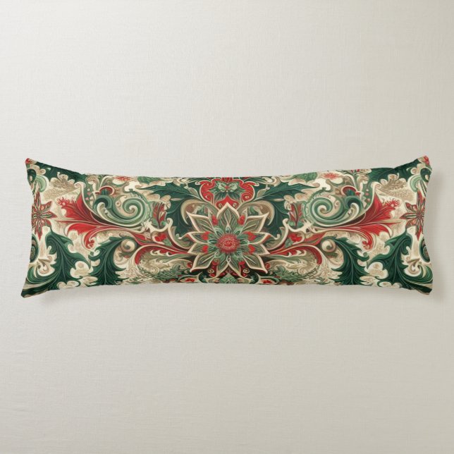 Victorian/Classic/Vintage Christmas Body Pillow (Front)