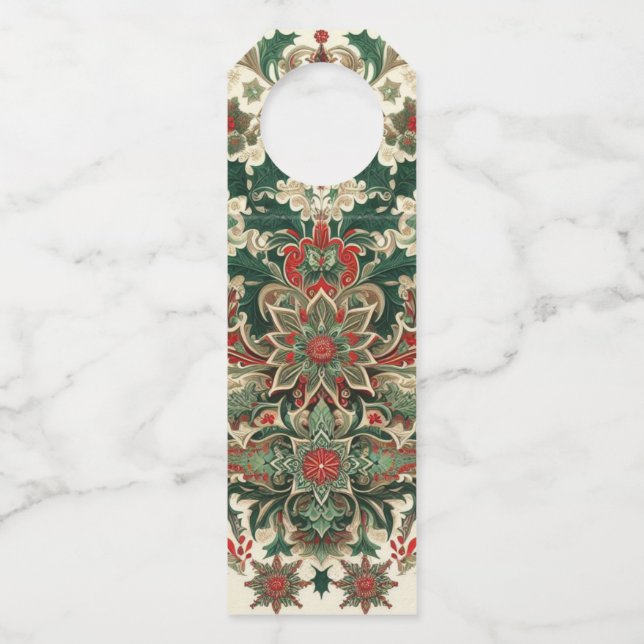 Victorian/Classic/Vintage Christmas Bottle Tag (Front)