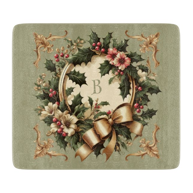Victorian/Classic/Vintage Christmas Cutting Board (Front)