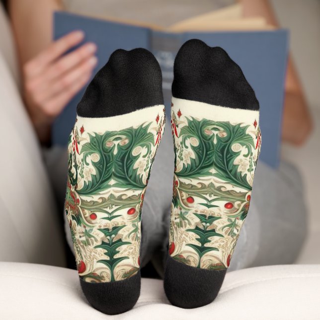 Victorian/Classic/Vintage Christmas Socks (Bottom)
