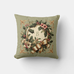 Victorian/Classic/Vintage Christmas Throw Pillow