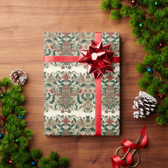 Victorian/Classic/Vintage Christmas Wrapping Paper (Holiday Gift)