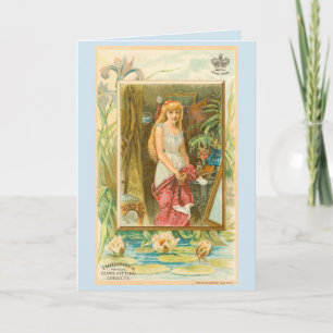 Victorian corset advertisement card
