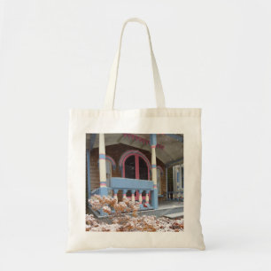 Victorian Cottage in Snow - Martha's Vineyard Tote Bag
