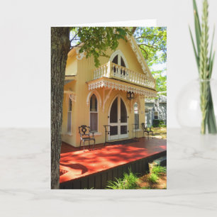 Victorian Cottage in Sun - Martha's Vineyard Card