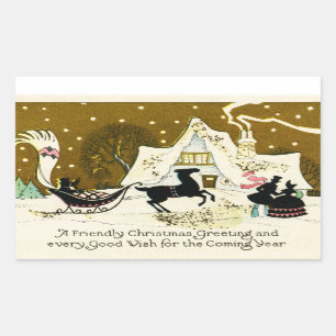 Victorian Country Christmas Sticker