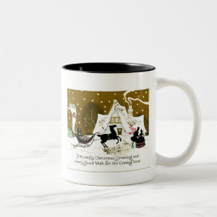 Victorian Country Christmas Two-Tone Coffee Mug