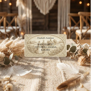 Victorian Countryside Church Address Labels